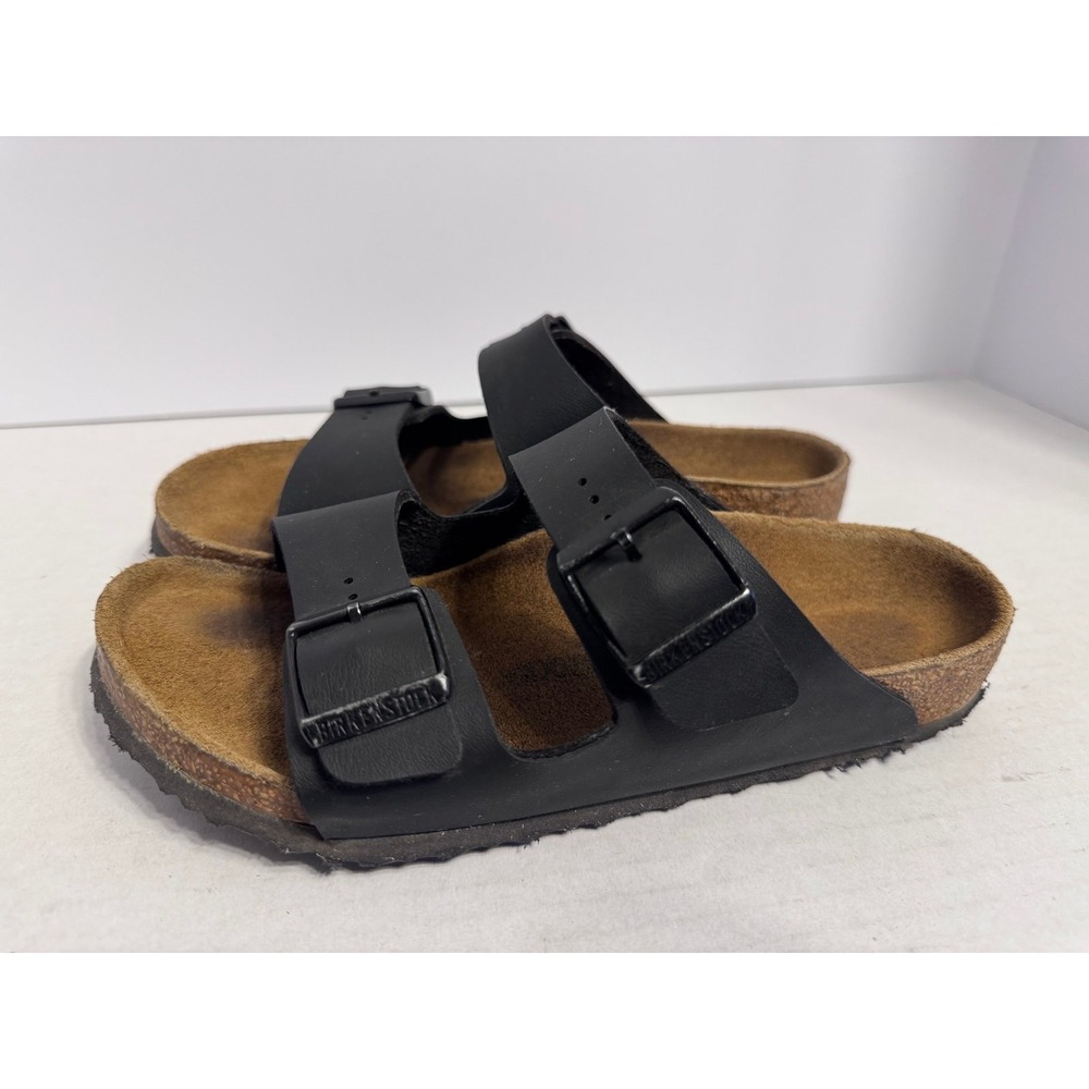 Birkenstock Arizona Birko-Flor Black Cork Footbed 34 Youth Sandals Medium/Narrow - Picture 9 of 9